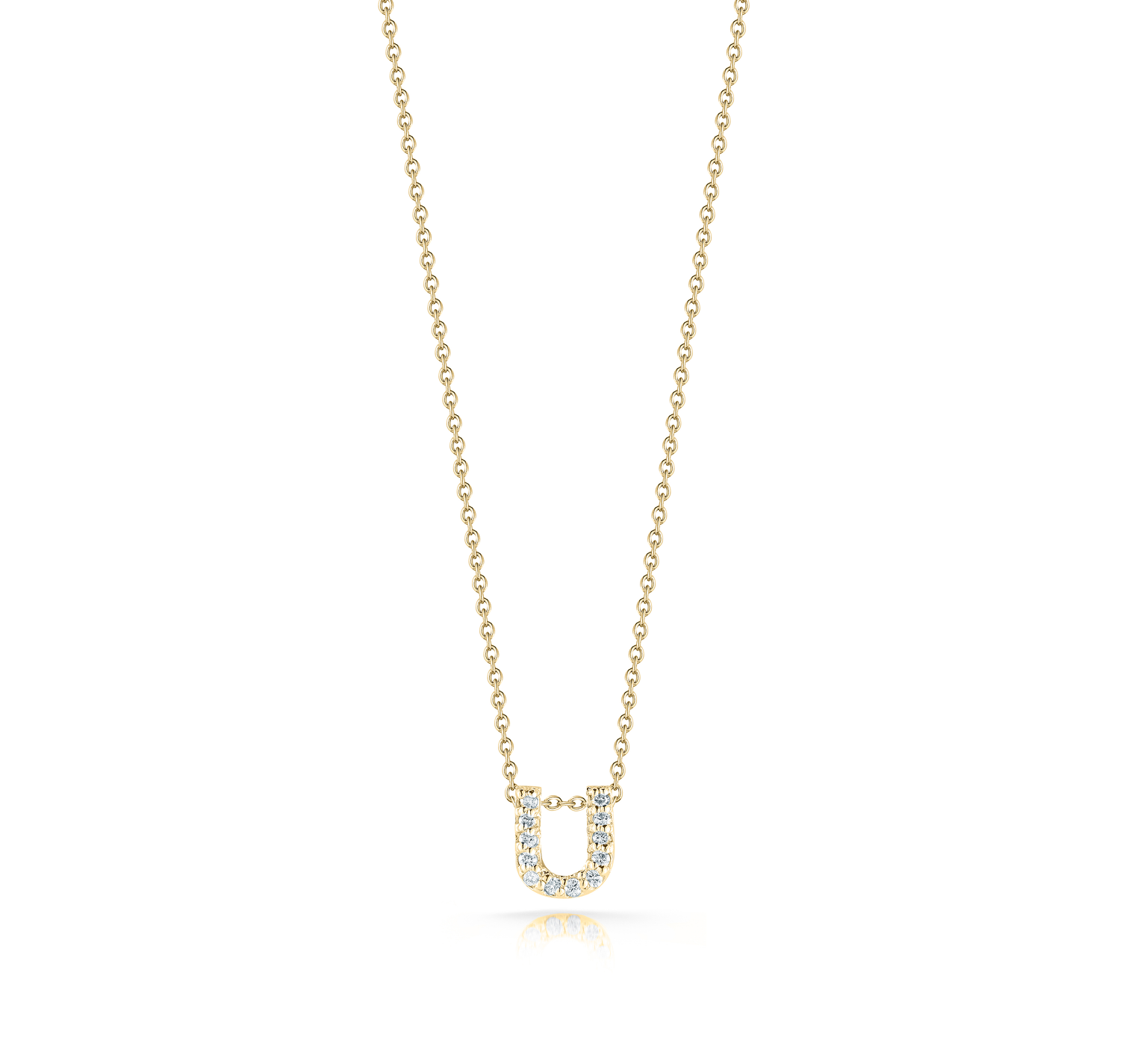 Roberto Coin Tiny Treasures Yellow Gold "Love Letter" Initial Pendant